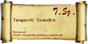 Tengerdi Szandra névjegykártya